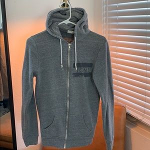 TOMS size xs unisex full zip hoodie